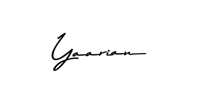 Make a beautiful signature design for name Yaarian. With this signature (Asem Kandis PERSONAL USE) style, you can create a handwritten signature for free. Yaarian signature style 9 images and pictures png