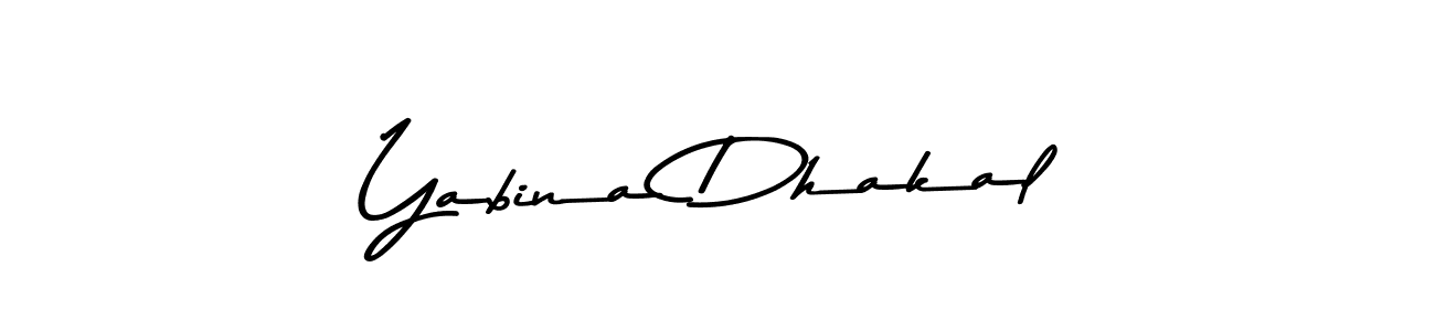 The best way (Asem Kandis PERSONAL USE) to make a short signature is to pick only two or three words in your name. The name Yabina Dhakal include a total of six letters. For converting this name. Yabina Dhakal signature style 9 images and pictures png
