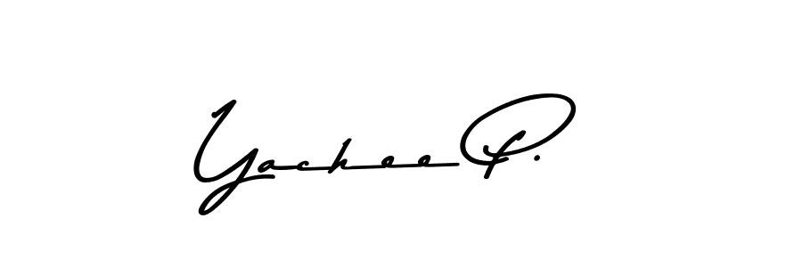 Make a beautiful signature design for name Yachee P.. Use this online signature maker to create a handwritten signature for free. Yachee P. signature style 9 images and pictures png