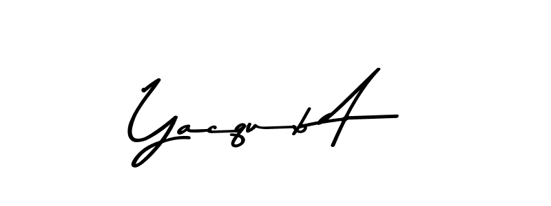 How to make Yacqub A signature? Asem Kandis PERSONAL USE is a professional autograph style. Create handwritten signature for Yacqub A name. Yacqub A signature style 9 images and pictures png