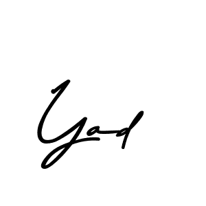 Use a signature maker to create a handwritten signature online. With this signature software, you can design (Asem Kandis PERSONAL USE) your own signature for name Yad. Yad signature style 9 images and pictures png