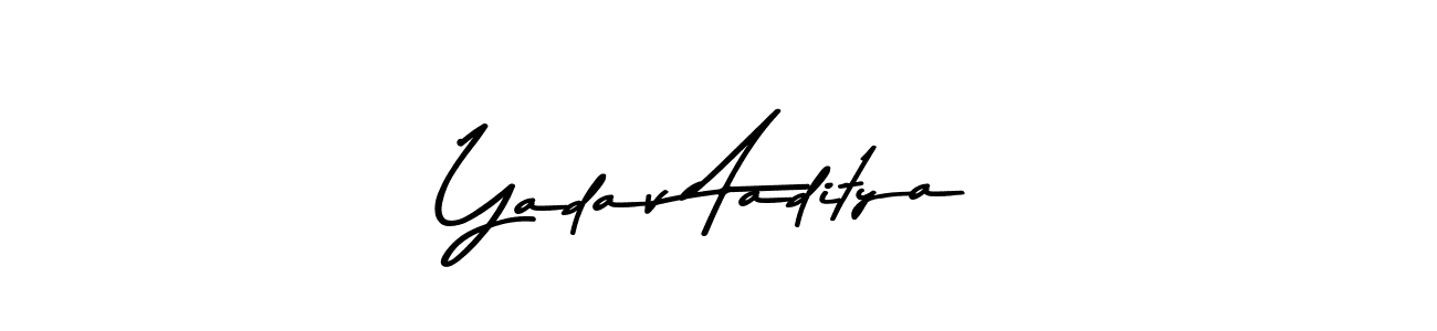 The best way (Asem Kandis PERSONAL USE) to make a short signature is to pick only two or three words in your name. The name Yadav Aaditya include a total of six letters. For converting this name. Yadav Aaditya signature style 9 images and pictures png