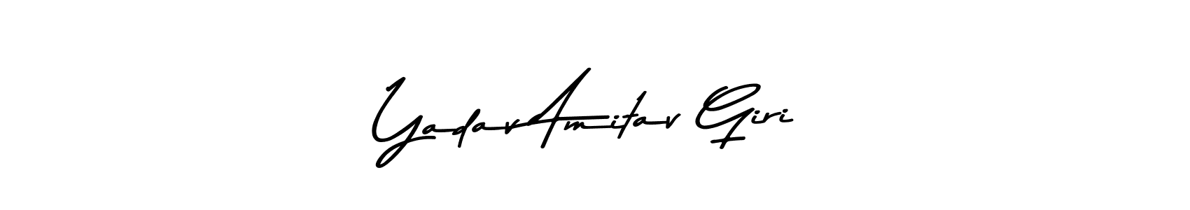 Asem Kandis PERSONAL USE is a professional signature style that is perfect for those who want to add a touch of class to their signature. It is also a great choice for those who want to make their signature more unique. Get Yadav Amitav Giri name to fancy signature for free. Yadav Amitav Giri signature style 9 images and pictures png