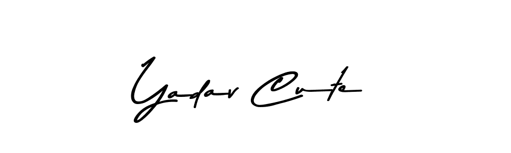 Make a beautiful signature design for name Yadav Cute. Use this online signature maker to create a handwritten signature for free. Yadav Cute signature style 9 images and pictures png