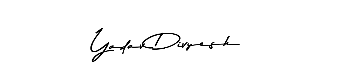Design your own signature with our free online signature maker. With this signature software, you can create a handwritten (Asem Kandis PERSONAL USE) signature for name Yadav Divyesh. Yadav Divyesh signature style 9 images and pictures png