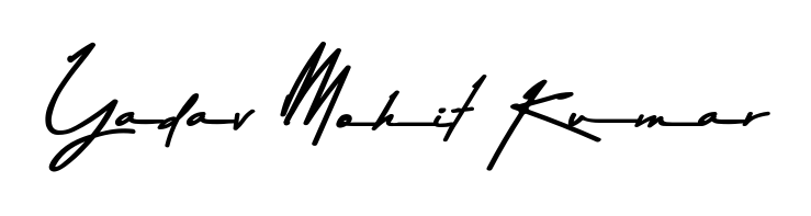A classic penmanship look for Yadav Mohit Kumar. The Asem Kandis PERSONAL USE font brings timeless elegance and confidence to every signed document. Yadav Mohit Kumar signature style 9 images and pictures png