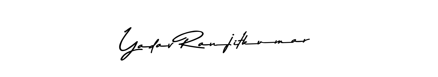 Make a beautiful signature design for name Yadav Ranjitkumar. With this signature (Asem Kandis PERSONAL USE) style, you can create a handwritten signature for free. Yadav Ranjitkumar signature style 9 images and pictures png