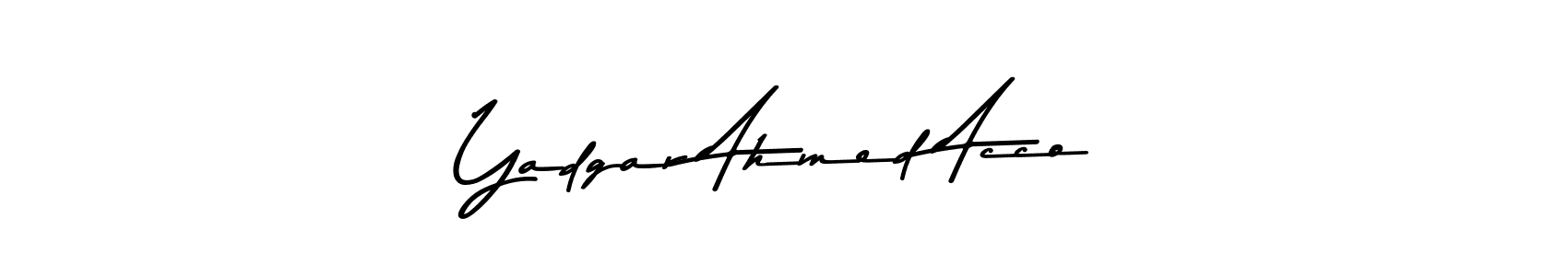 Create a beautiful signature design for name Yadgar Ahmed Acco. With this signature (Asem Kandis PERSONAL USE) fonts, you can make a handwritten signature for free. Yadgar Ahmed Acco signature style 9 images and pictures png