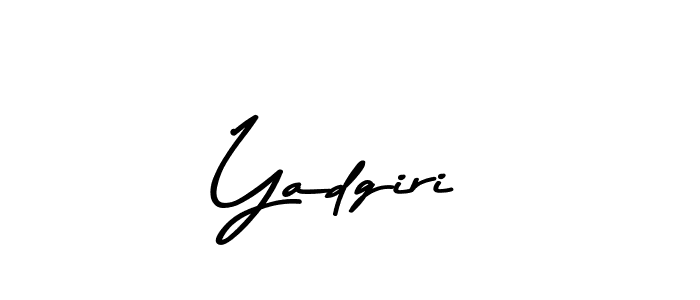 How to make Yadgiri name signature. Use Asem Kandis PERSONAL USE style for creating short signs online. This is the latest handwritten sign. Yadgiri signature style 9 images and pictures png