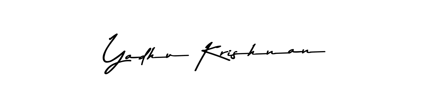 Yadhu Krishnan stylish signature style. Best Handwritten Sign (Asem Kandis PERSONAL USE) for my name. Handwritten Signature Collection Ideas for my name Yadhu Krishnan. Yadhu Krishnan signature style 9 images and pictures png