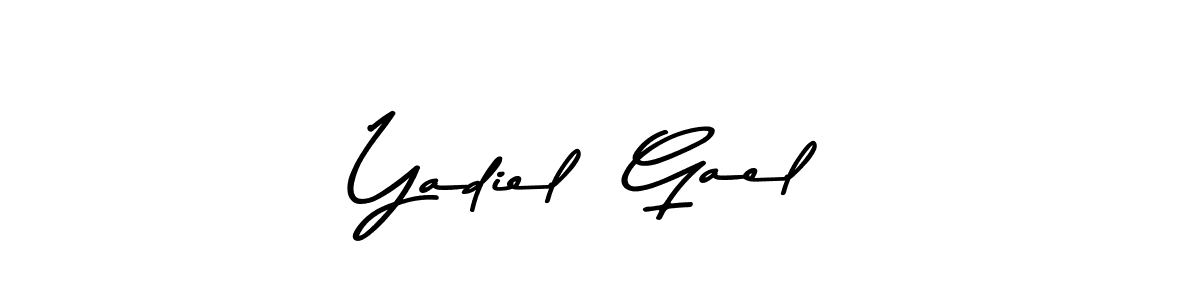 How to make Yadiel  Gael signature? Asem Kandis PERSONAL USE is a professional autograph style. Create handwritten signature for Yadiel  Gael name. Yadiel  Gael signature style 9 images and pictures png