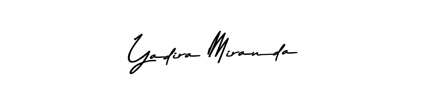 Use a signature maker to create a handwritten signature online. With this signature software, you can design (Asem Kandis PERSONAL USE) your own signature for name Yadira Miranda. Yadira Miranda signature style 9 images and pictures png