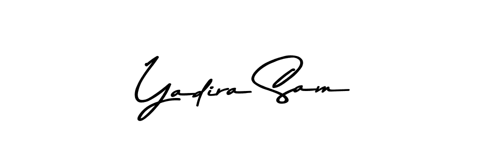 The best way (Asem Kandis PERSONAL USE) to make a short signature is to pick only two or three words in your name. The name Yadira Sam include a total of six letters. For converting this name. Yadira Sam signature style 9 images and pictures png