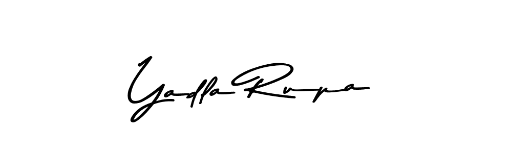 Make a beautiful signature design for name Yadla Rupa. With this signature (Asem Kandis PERSONAL USE) style, you can create a handwritten signature for free. Yadla Rupa signature style 9 images and pictures png