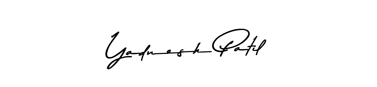 Make a beautiful signature design for name Yadnesh Patil. With this signature (Asem Kandis PERSONAL USE) style, you can create a handwritten signature for free. Yadnesh Patil signature style 9 images and pictures png