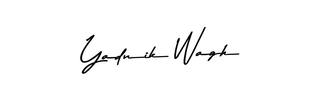 Use a signature maker to create a handwritten signature online. With this signature software, you can design (Asem Kandis PERSONAL USE) your own signature for name Yadnik Wagh. Yadnik Wagh signature style 9 images and pictures png