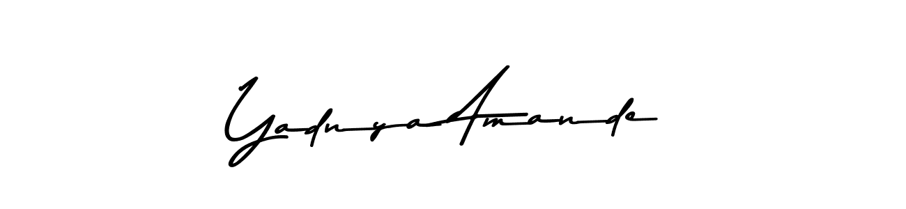 Use a signature maker to create a handwritten signature online. With this signature software, you can design (Asem Kandis PERSONAL USE) your own signature for name Yadnya Amande. Yadnya Amande signature style 9 images and pictures png
