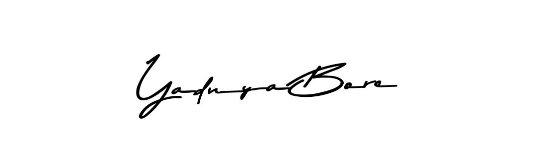 Make a beautiful signature design for name Yadnya Bore. With this signature (Asem Kandis PERSONAL USE) style, you can create a handwritten signature for free. Yadnya Bore signature style 9 images and pictures png