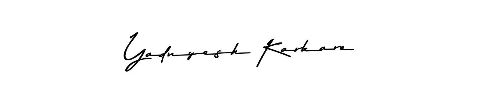 Asem Kandis PERSONAL USE is a professional signature style that is perfect for those who want to add a touch of class to their signature. It is also a great choice for those who want to make their signature more unique. Get Yadnyesh Karkare name to fancy signature for free. Yadnyesh Karkare signature style 9 images and pictures png