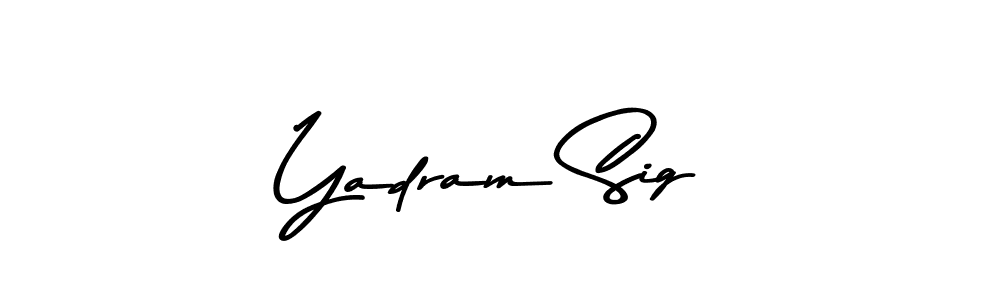 if you are searching for the best signature style for your name Yadram Sig. so please give up your signature search. here we have designed multiple signature styles  using Asem Kandis PERSONAL USE. Yadram Sig signature style 9 images and pictures png