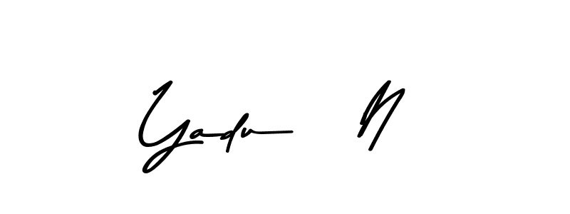 Here are the top 10 professional signature styles for the name Yadu   N. These are the best autograph styles you can use for your name. Yadu   N signature style 9 images and pictures png