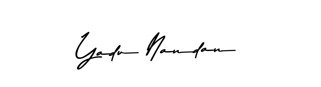 Create a beautiful signature design for name Yadu Nandan. With this signature (Asem Kandis PERSONAL USE) fonts, you can make a handwritten signature for free. Yadu Nandan signature style 9 images and pictures png