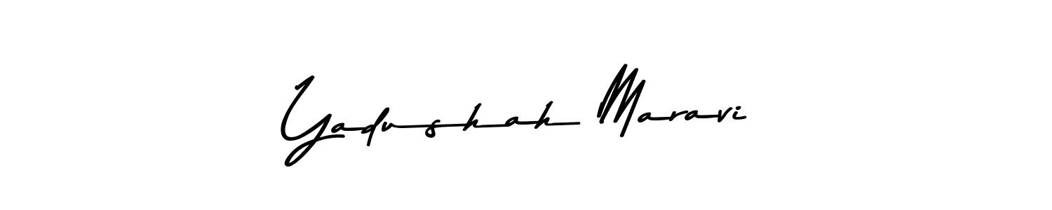 Make a beautiful signature design for name Yadushah Maravi. Use this online signature maker to create a handwritten signature for free. Yadushah Maravi signature style 9 images and pictures png