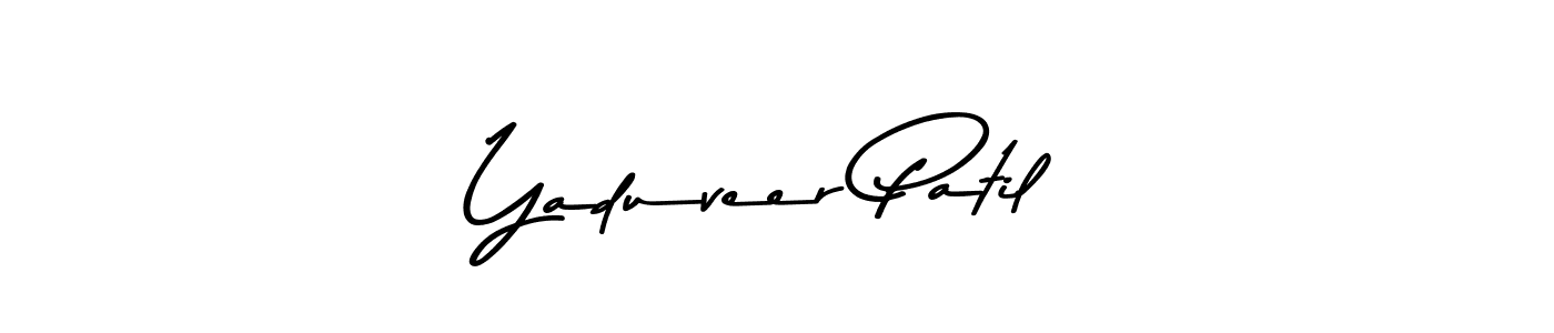 The best way (Asem Kandis PERSONAL USE) to make a short signature is to pick only two or three words in your name. The name Yaduveer Patil include a total of six letters. For converting this name. Yaduveer Patil signature style 9 images and pictures png