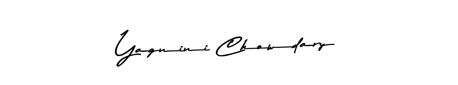 Asem Kandis PERSONAL USE is a professional signature style that is perfect for those who want to add a touch of class to their signature. It is also a great choice for those who want to make their signature more unique. Get Yagnini Chowdary name to fancy signature for free. Yagnini Chowdary signature style 9 images and pictures png