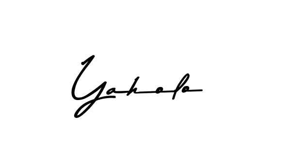 Make a beautiful signature design for name Yaholo. With this signature (Asem Kandis PERSONAL USE) style, you can create a handwritten signature for free. Yaholo signature style 9 images and pictures png