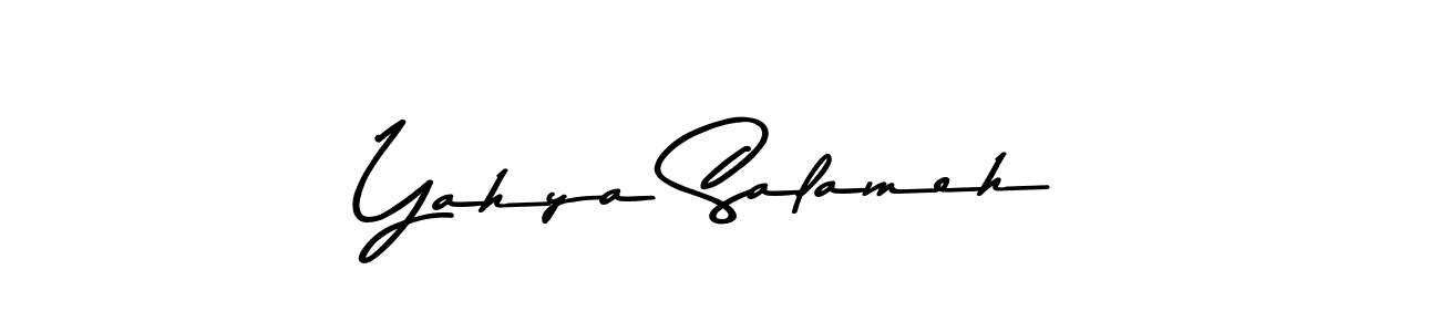 The best way (Asem Kandis PERSONAL USE) to make a short signature is to pick only two or three words in your name. The name Yahya Salameh include a total of six letters. For converting this name. Yahya Salameh signature style 9 images and pictures png