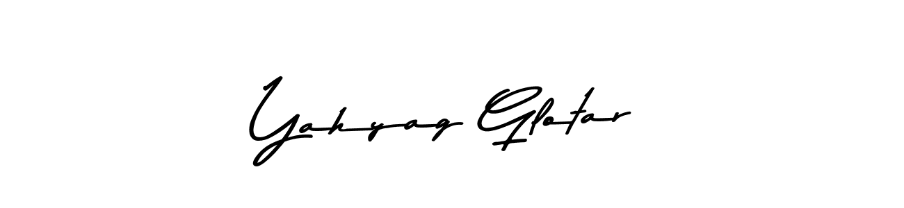 The best way (Asem Kandis PERSONAL USE) to make a short signature is to pick only two or three words in your name. The name Yahyag Glotar include a total of six letters. For converting this name. Yahyag Glotar signature style 9 images and pictures png