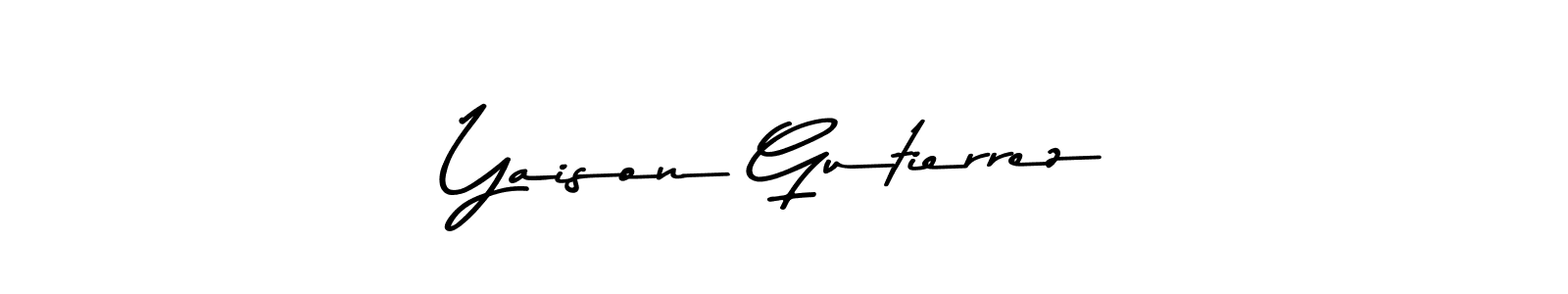 Make a beautiful signature design for name Yaison Gutierrez. Use this online signature maker to create a handwritten signature for free. Yaison Gutierrez signature style 9 images and pictures png