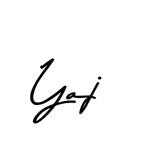 Make a beautiful signature design for name Yaj. With this signature (Asem Kandis PERSONAL USE) style, you can create a handwritten signature for free. Yaj signature style 9 images and pictures png