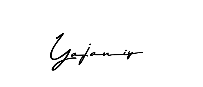 How to make Yajaniy name signature. Use Asem Kandis PERSONAL USE style for creating short signs online. This is the latest handwritten sign. Yajaniy signature style 9 images and pictures png