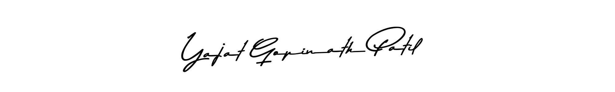 Make a beautiful signature design for name Yajat Gopinath Patil. With this signature (Asem Kandis PERSONAL USE) style, you can create a handwritten signature for free. Yajat Gopinath Patil signature style 9 images and pictures png