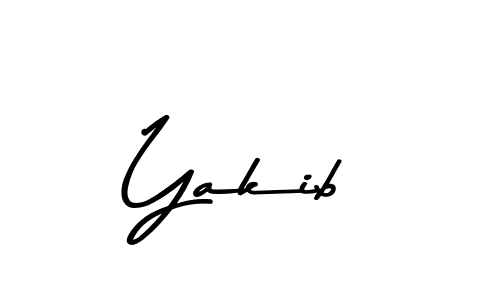 Create a beautiful signature design for name Yakib. With this signature (Asem Kandis PERSONAL USE) fonts, you can make a handwritten signature for free. Yakib signature style 9 images and pictures png