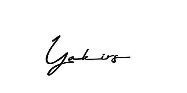 Create a beautiful signature design for name Yakirs. With this signature (Asem Kandis PERSONAL USE) fonts, you can make a handwritten signature for free. Yakirs signature style 9 images and pictures png