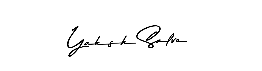 Use a signature maker to create a handwritten signature online. With this signature software, you can design (Asem Kandis PERSONAL USE) your own signature for name Yaksh Salve. Yaksh Salve signature style 9 images and pictures png