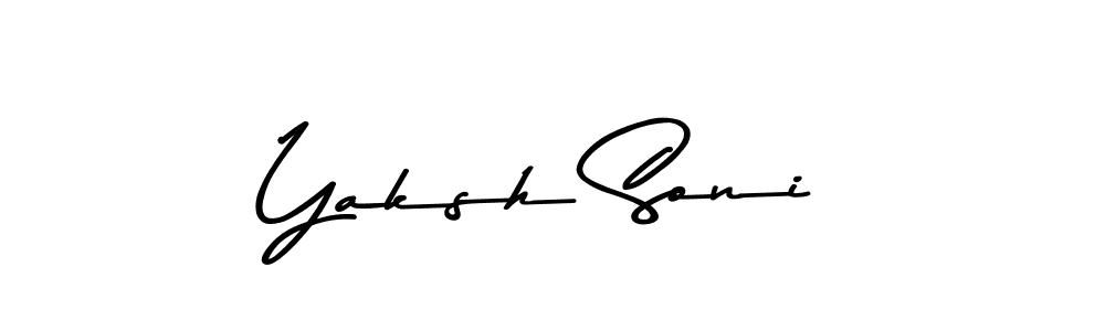 Design your own signature with our free online signature maker. With this signature software, you can create a handwritten (Asem Kandis PERSONAL USE) signature for name Yaksh Soni. Yaksh Soni signature style 9 images and pictures png