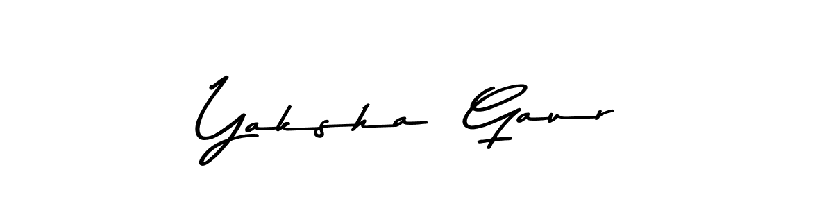 Use a signature maker to create a handwritten signature online. With this signature software, you can design (Asem Kandis PERSONAL USE) your own signature for name Yaksha  Gaur. Yaksha  Gaur signature style 9 images and pictures png