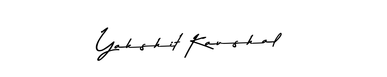 This is the best signature style for the Yakshit Kaushal name. Also you like these signature font (Asem Kandis PERSONAL USE). Mix name signature. Yakshit Kaushal signature style 9 images and pictures png