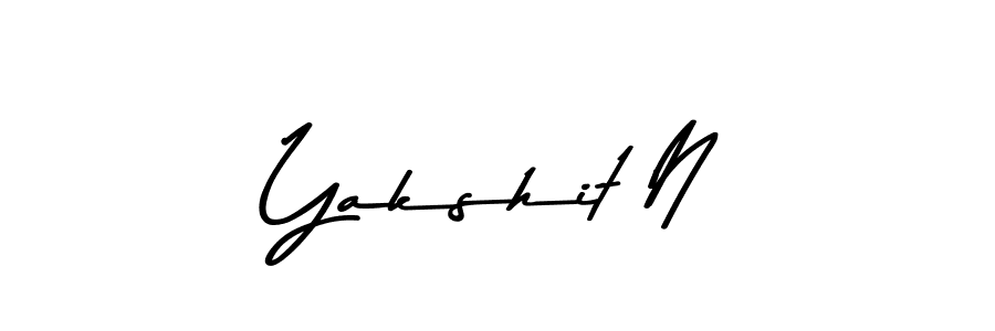 Asem Kandis PERSONAL USE is a professional signature style that is perfect for those who want to add a touch of class to their signature. It is also a great choice for those who want to make their signature more unique. Get Yakshit N name to fancy signature for free. Yakshit N signature style 9 images and pictures png