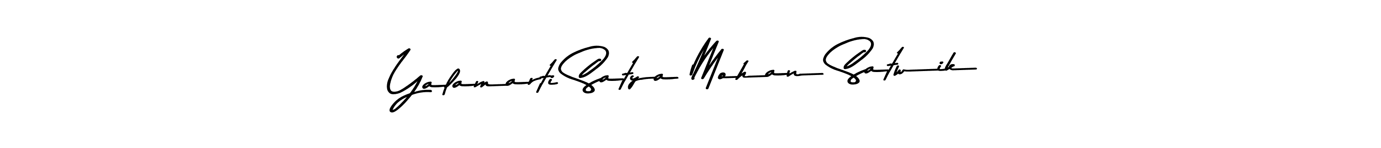 Make a beautiful signature design for name Yalamarti Satya Mohan Satwik. With this signature (Asem Kandis PERSONAL USE) style, you can create a handwritten signature for free. Yalamarti Satya Mohan Satwik signature style 9 images and pictures png