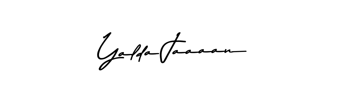 Make a beautiful signature design for name Yalda Jaaaan. With this signature (Asem Kandis PERSONAL USE) style, you can create a handwritten signature for free. Yalda Jaaaan signature style 9 images and pictures png