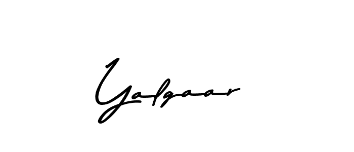 Use a signature maker to create a handwritten signature online. With this signature software, you can design (Asem Kandis PERSONAL USE) your own signature for name Yalgaar. Yalgaar signature style 9 images and pictures png