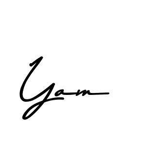 Similarly Asem Kandis PERSONAL USE is the best handwritten signature design. Signature creator online .You can use it as an online autograph creator for name Yam. Yam signature style 9 images and pictures png