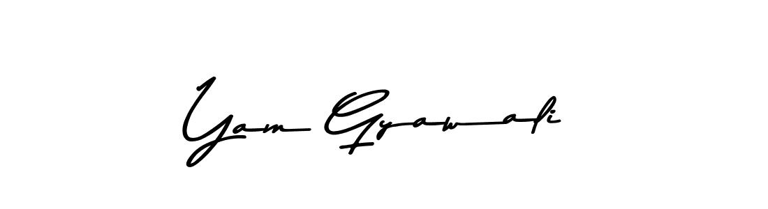 You should practise on your own different ways (Asem Kandis PERSONAL USE) to write your name (Yam Gyawali) in signature. don't let someone else do it for you. Yam Gyawali signature style 9 images and pictures png