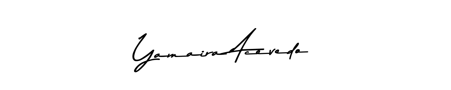 Yamaira Acevedo stylish signature style. Best Handwritten Sign (Asem Kandis PERSONAL USE) for my name. Handwritten Signature Collection Ideas for my name Yamaira Acevedo. Yamaira Acevedo signature style 9 images and pictures png