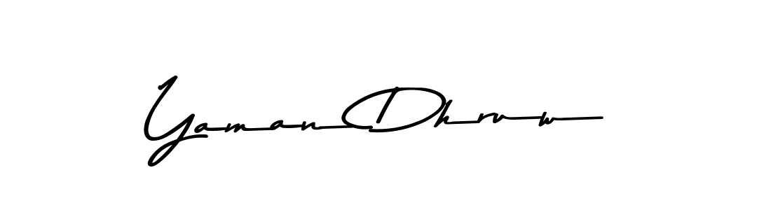 Also You can easily find your signature by using the search form. We will create Yaman Dhruw name handwritten signature images for you free of cost using Asem Kandis PERSONAL USE sign style. Yaman Dhruw signature style 9 images and pictures png